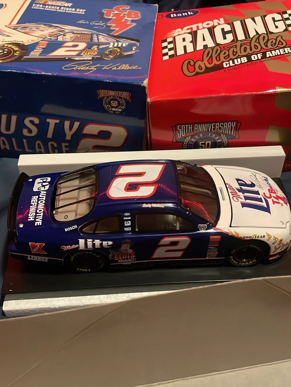Blue NASCAR Die-Cast Stock Car Toy